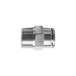Metal Pu Fitting Straight 10mm X 3/8